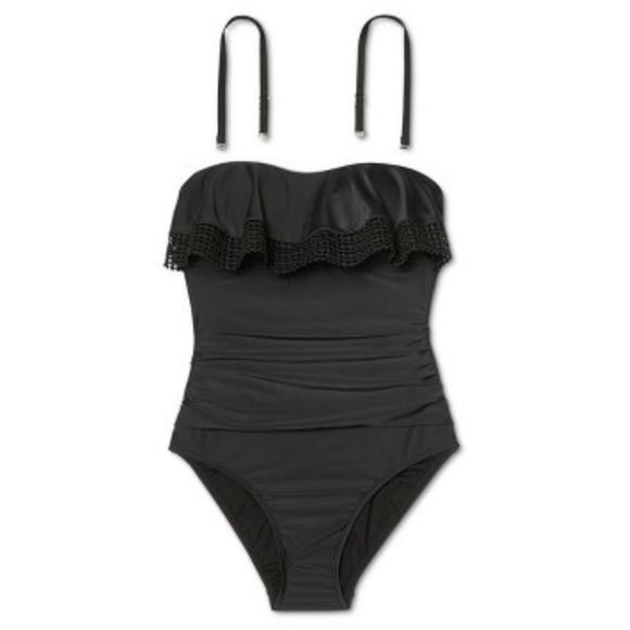 Kona Sol Crochet Flounce Swimsuit - Picture 14 of 14